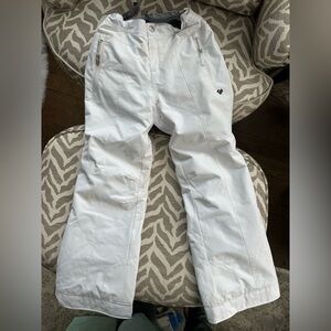 Obermeyer Kids White Ski Pants